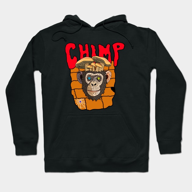 Chimp Hoodie by Weirdoll